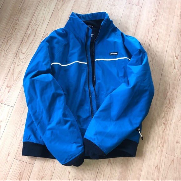 Blue winter shell jacket from lands end - Picture 1 of 1